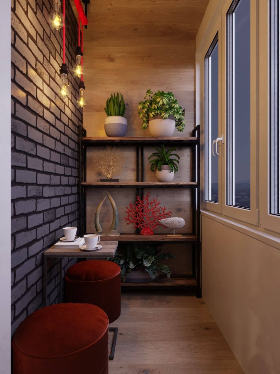 Обшивка балкона вагонкой