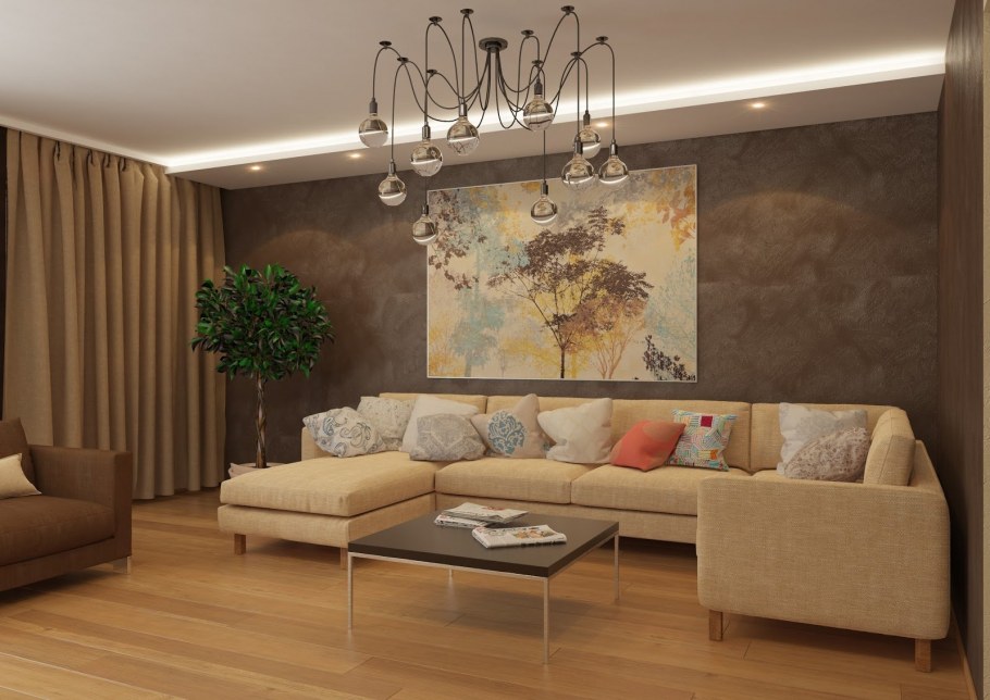 Современный декор зала