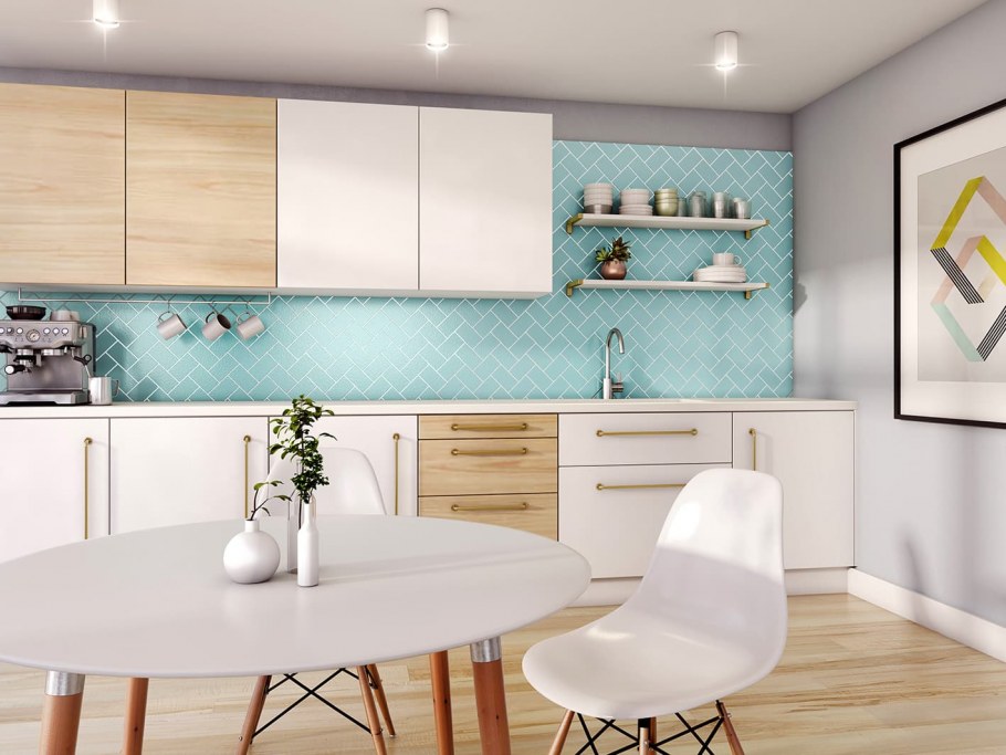 Фартук для кухни в стиле Сканди