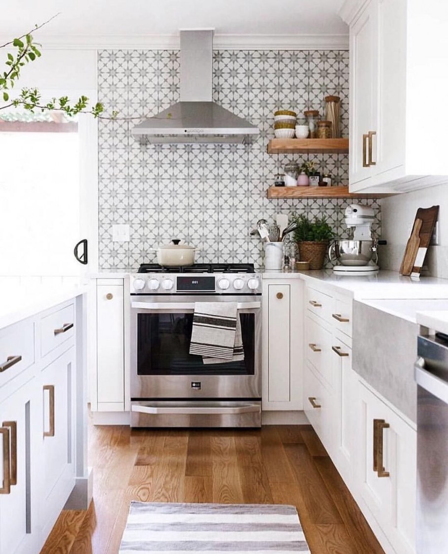 Кухня в скандинавском стиле белая