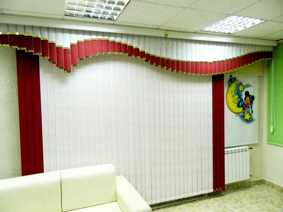 Жалюзи вертикальные тканевые мультифактурные