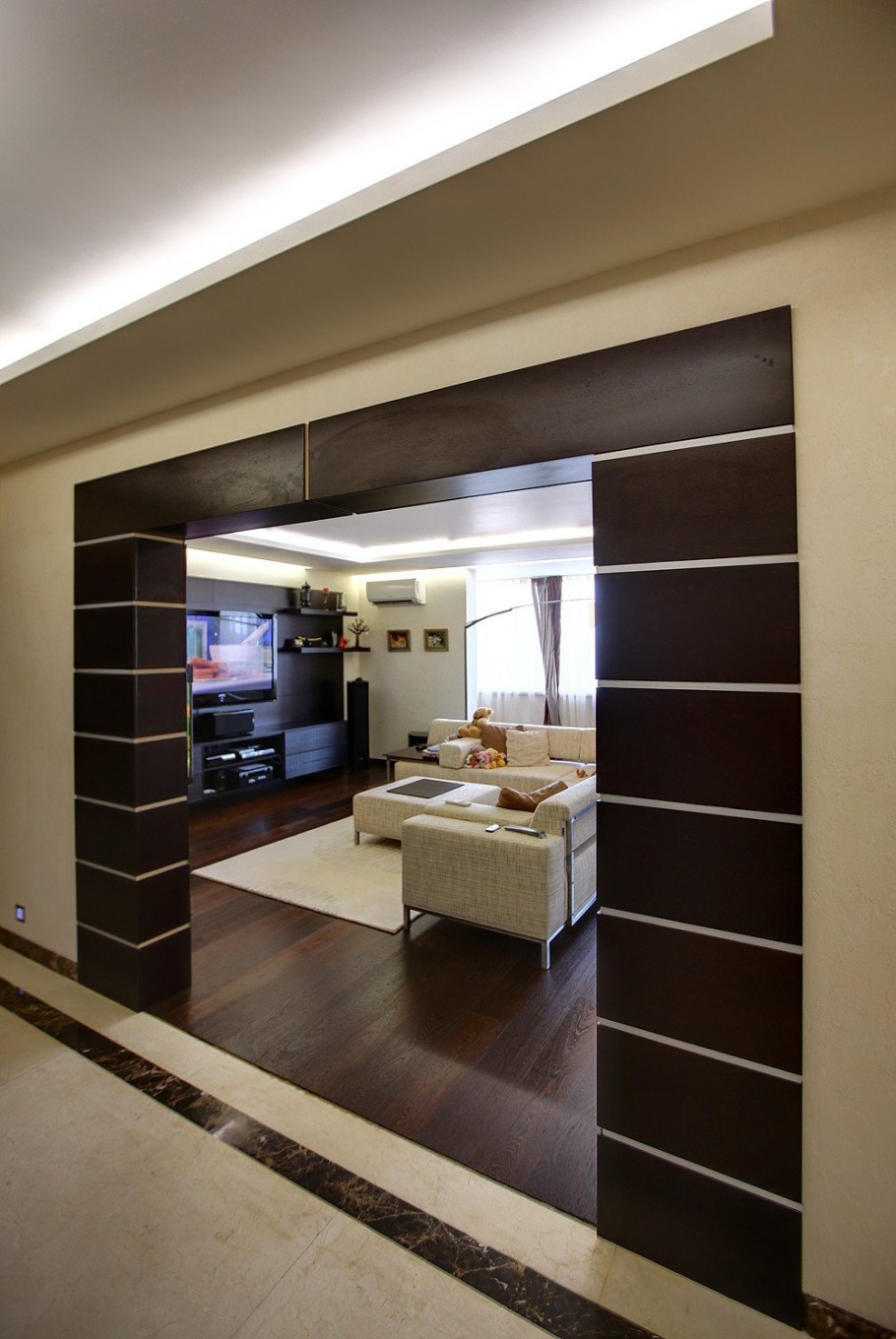 Отделка квадратной арки