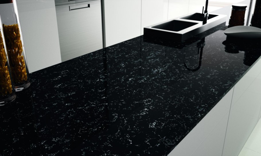 Столешница Egger f202 st15 черный мрамор