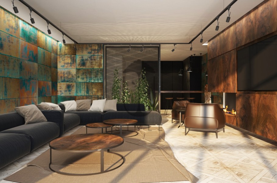 Стеновые панели в стиле лофт