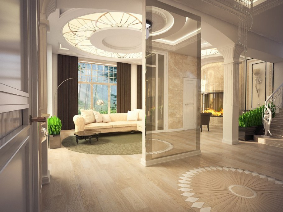 Элитные интерьеры коттеджей