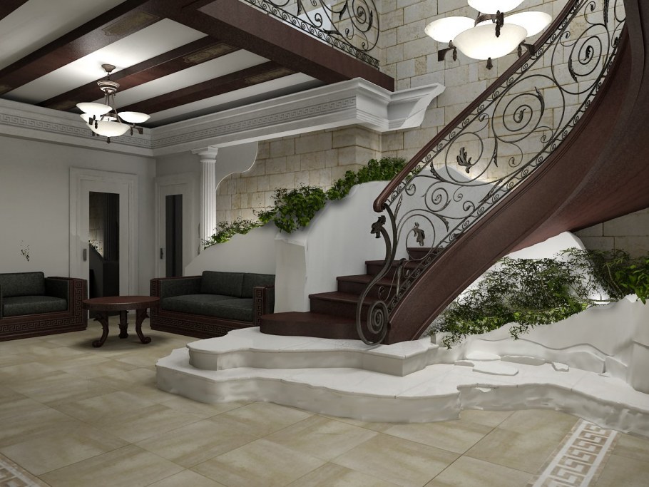 Внутренняя отделка элитных коттеджей