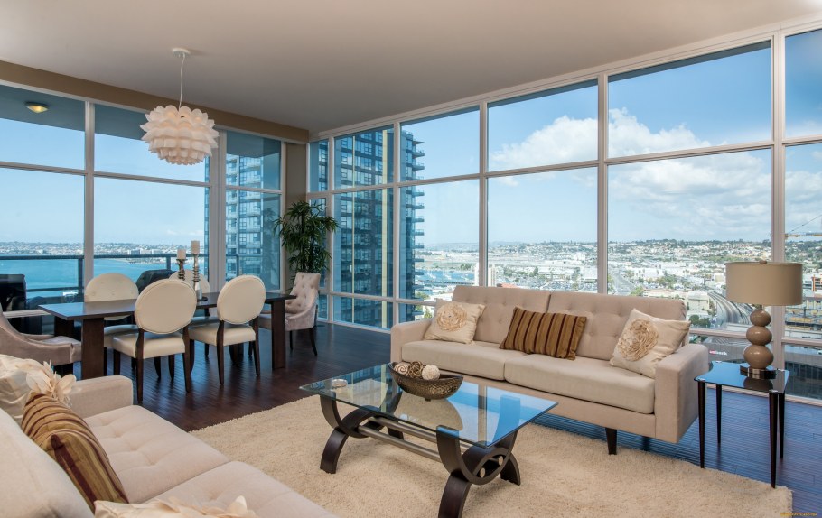 Гостиная с панорамным видом