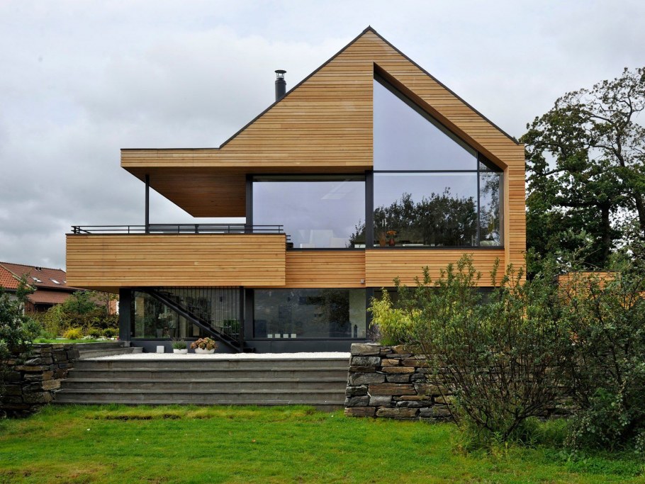 Современный стиль дома Барнхауз