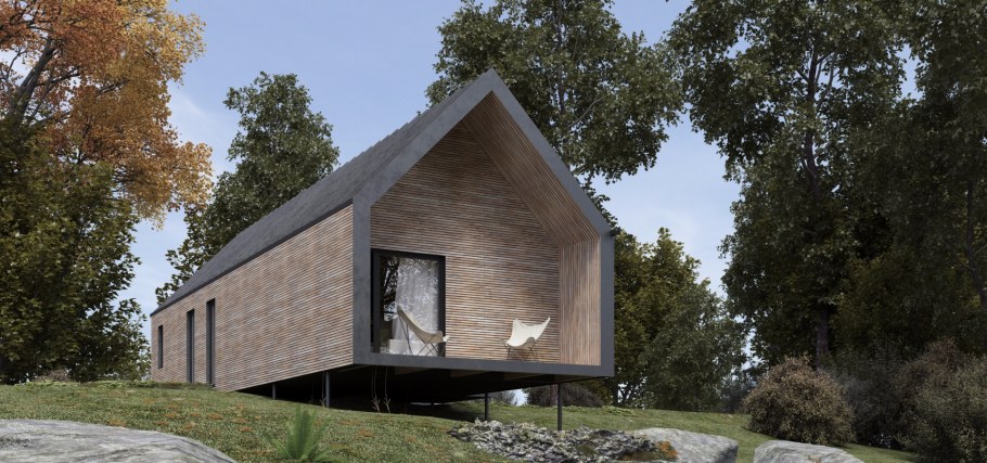 Баня в стиле Амбар