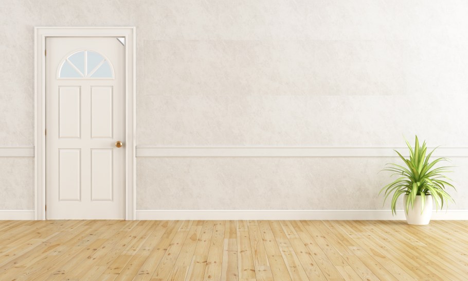 Пустая комната с дверью