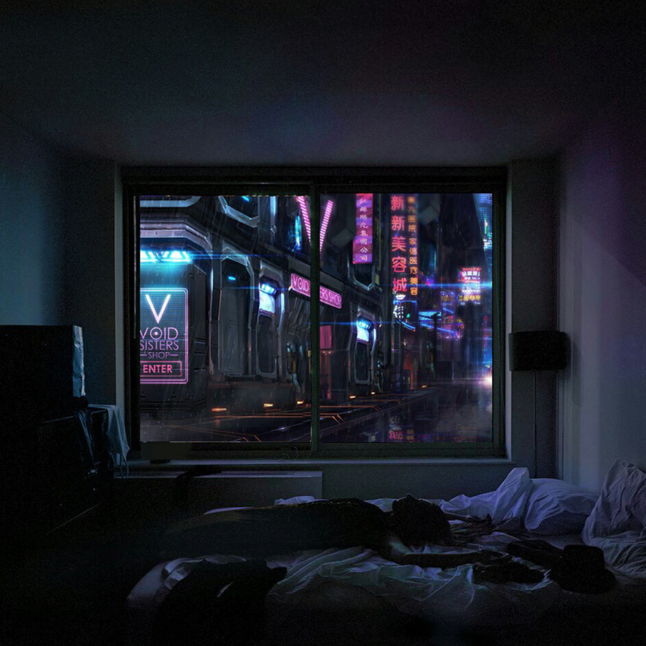 Эстетика комнаты ночью