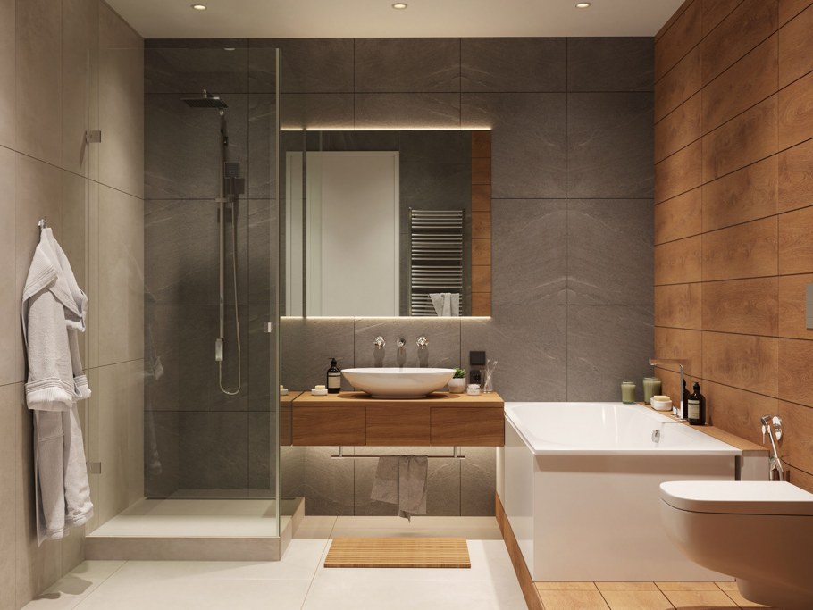 Отделка душевой комнаты