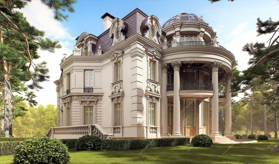 Здание в классическом стиле на 3 этажа