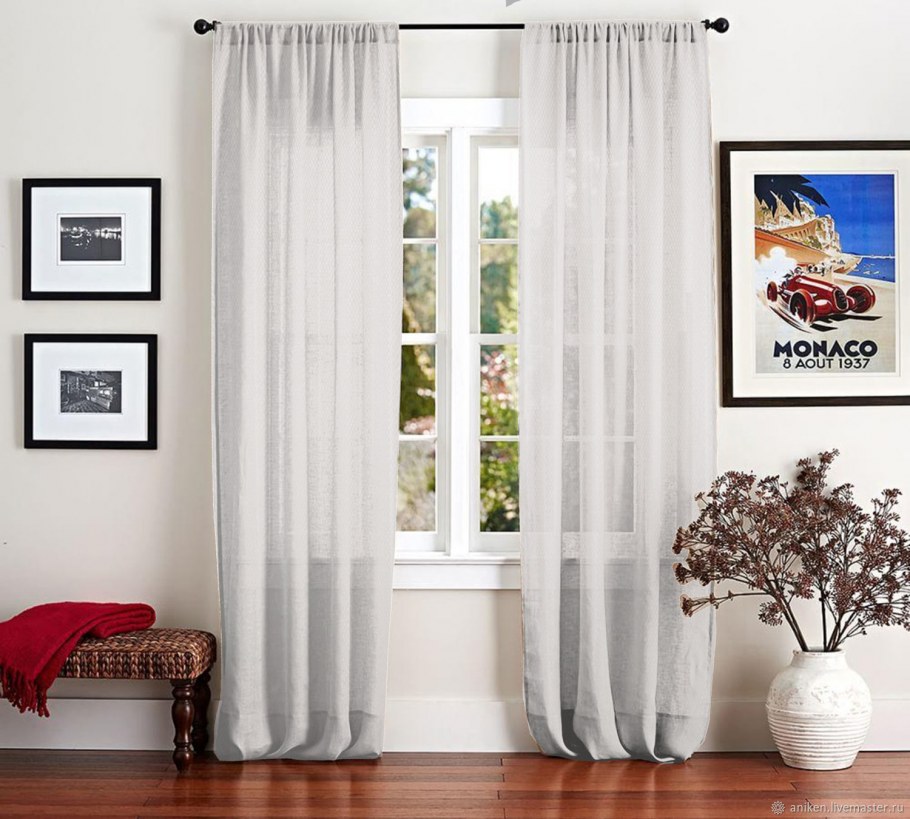 Льняные шторы