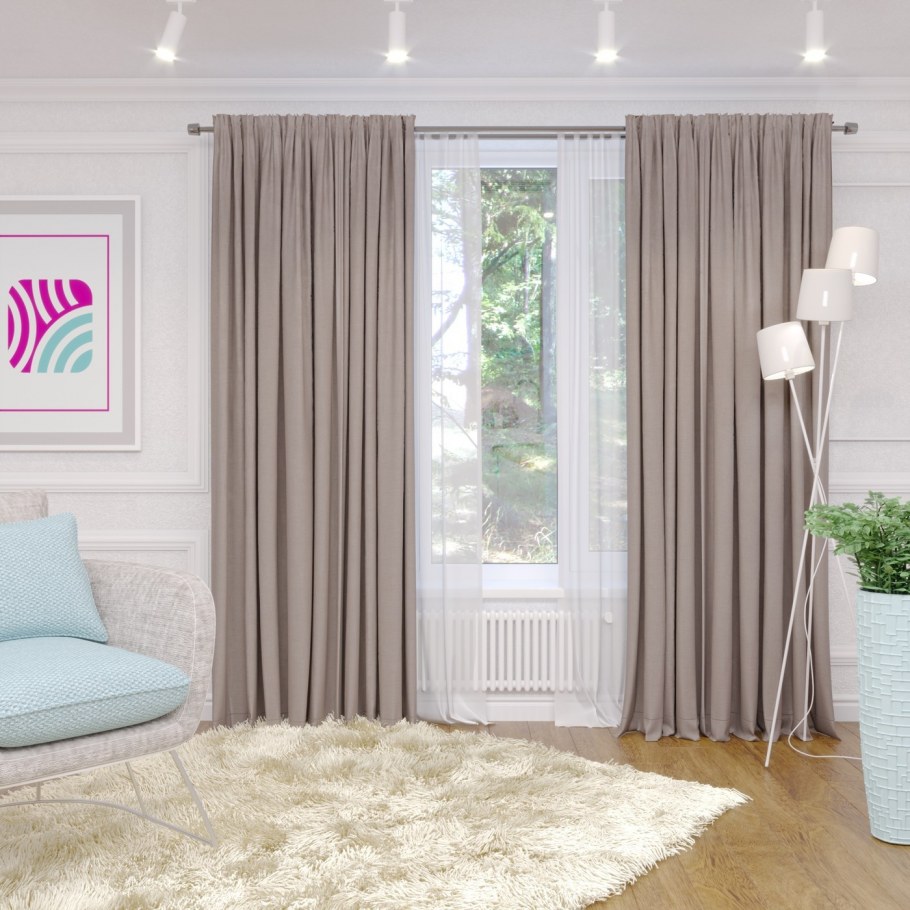 Шторы блэкаут Алькор сиреневый