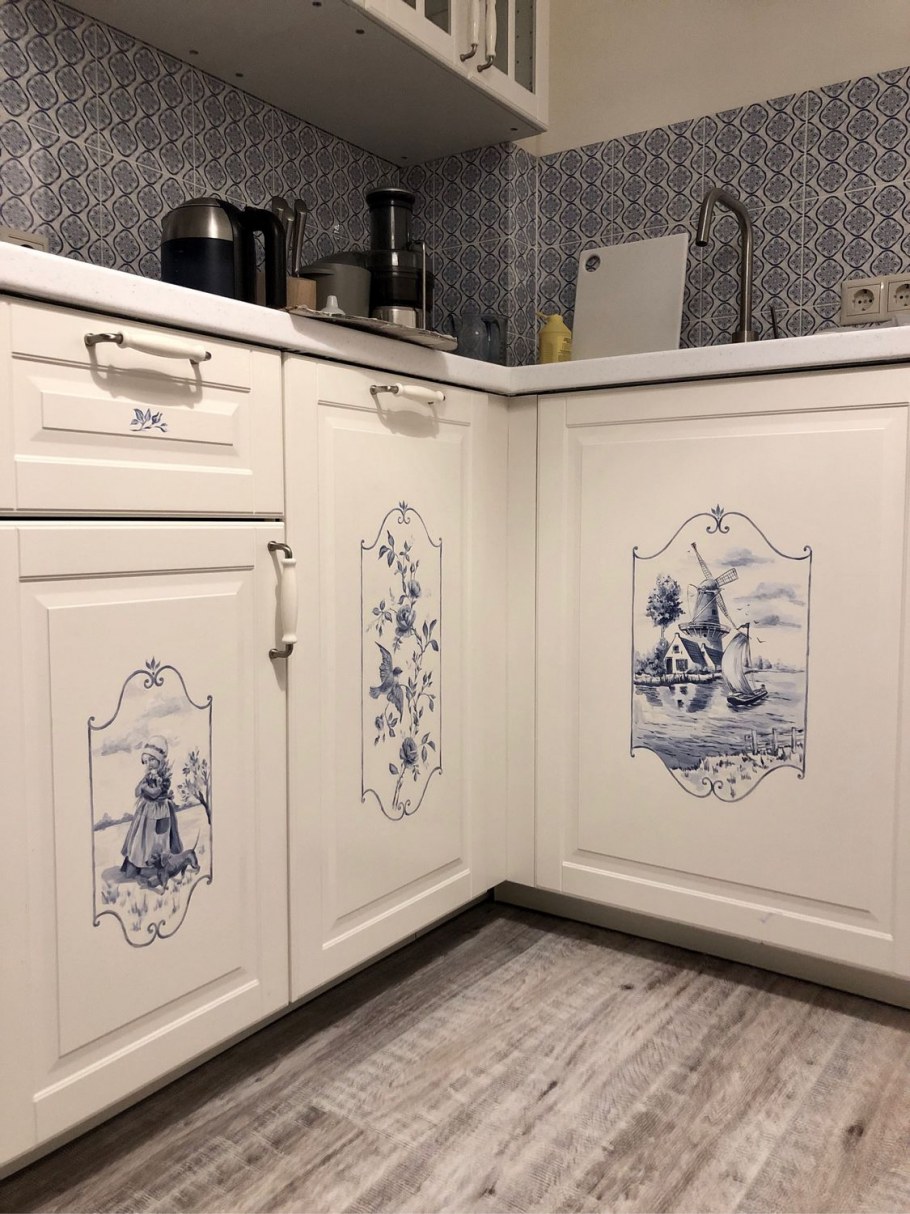 Кухни с ручной росписью