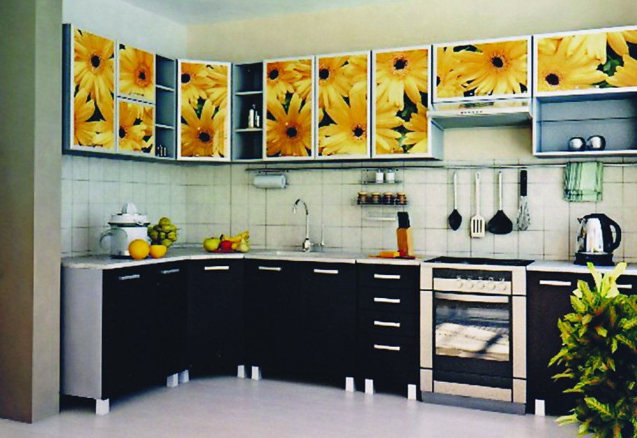 Кухонный гарнитур подсолнух