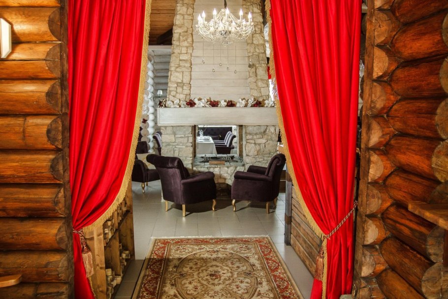 Шторы в стиле русской избы