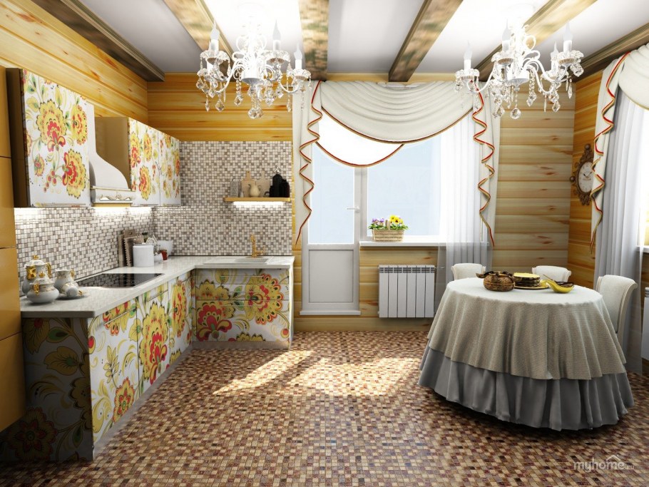 Кровать в русском стиле