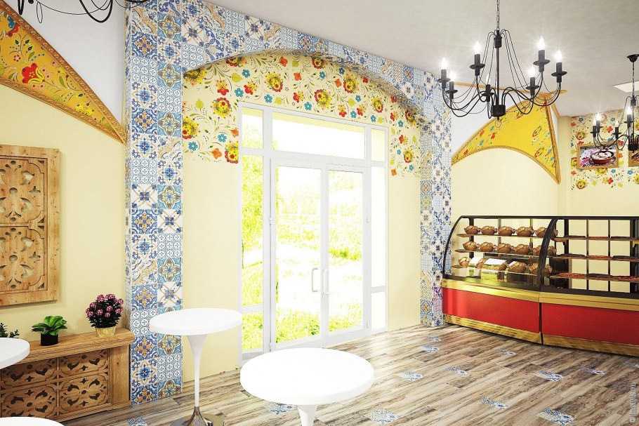 Занавески в альпийском стиле