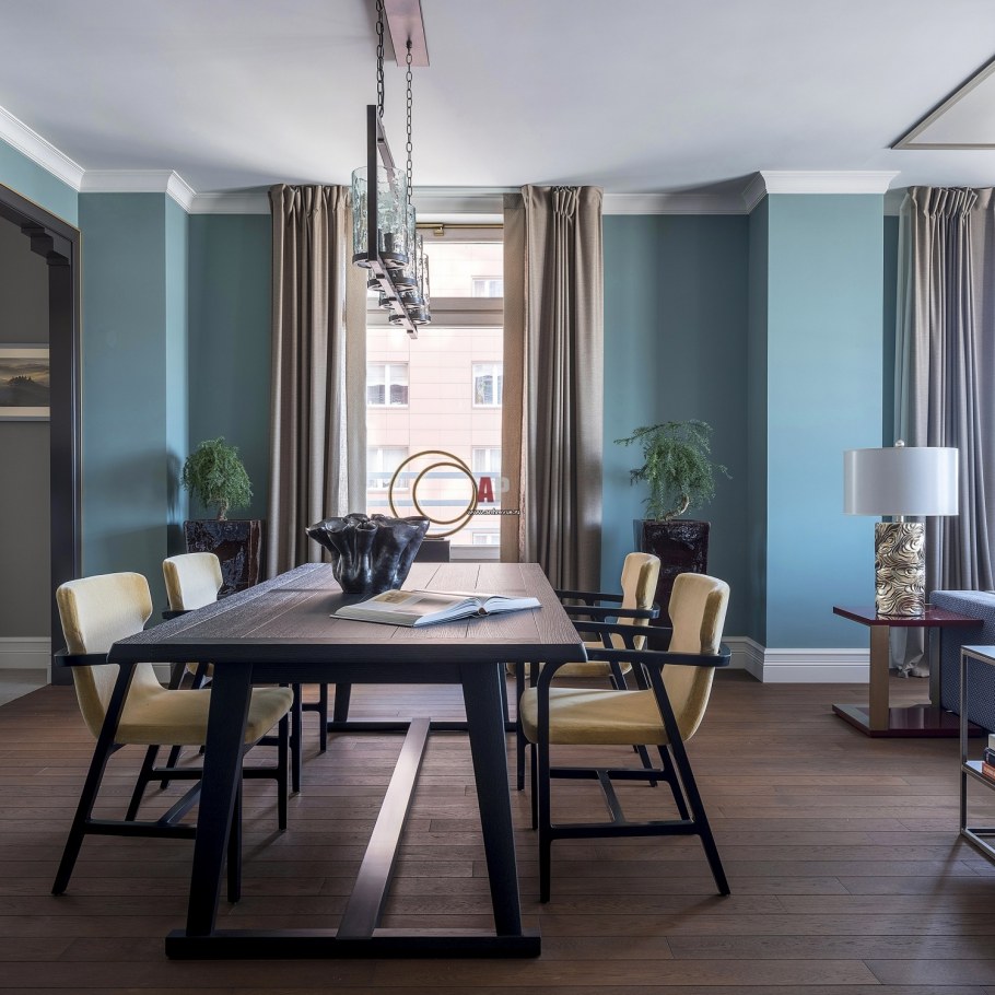 Камин интерьер в стиле Фьюжн