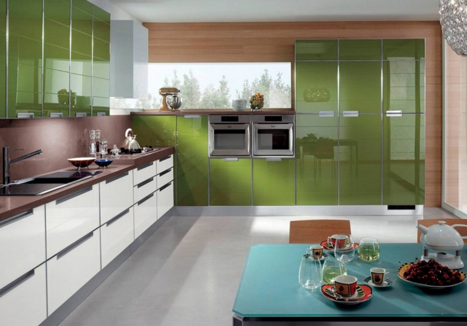 Кухня Модерн олива