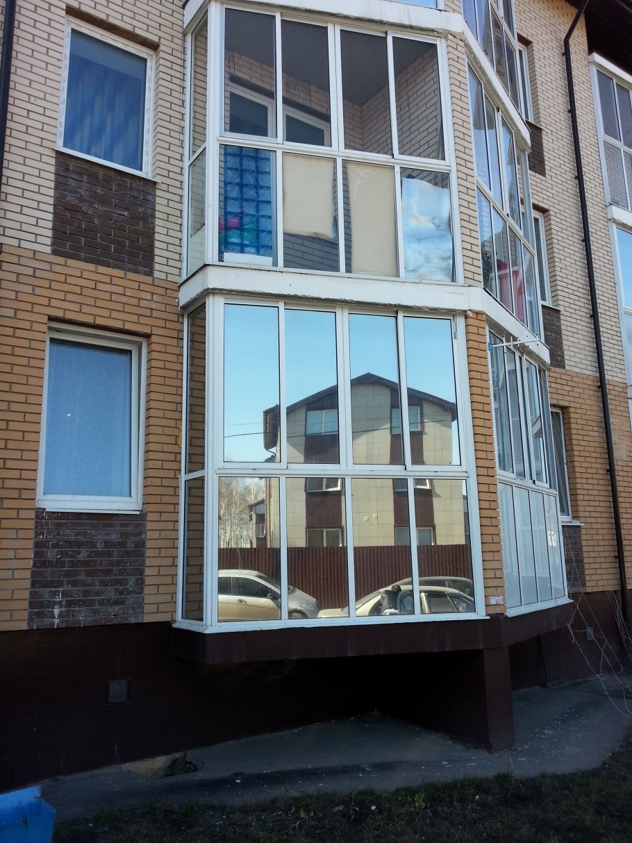 Зеркальная тонировка балкона