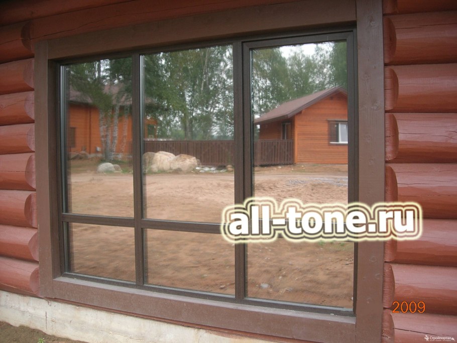 Пластиковые окна с напылением