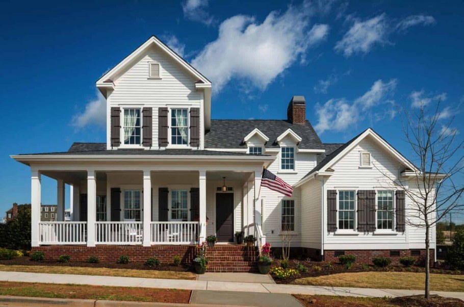 Белый коттедж