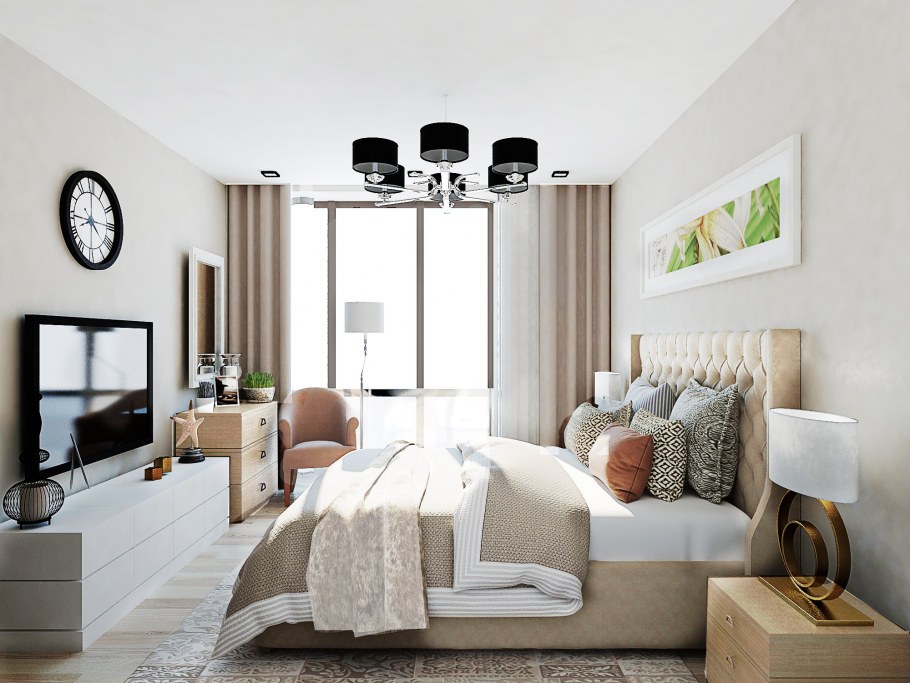 Дизайнерская спальня для родителей