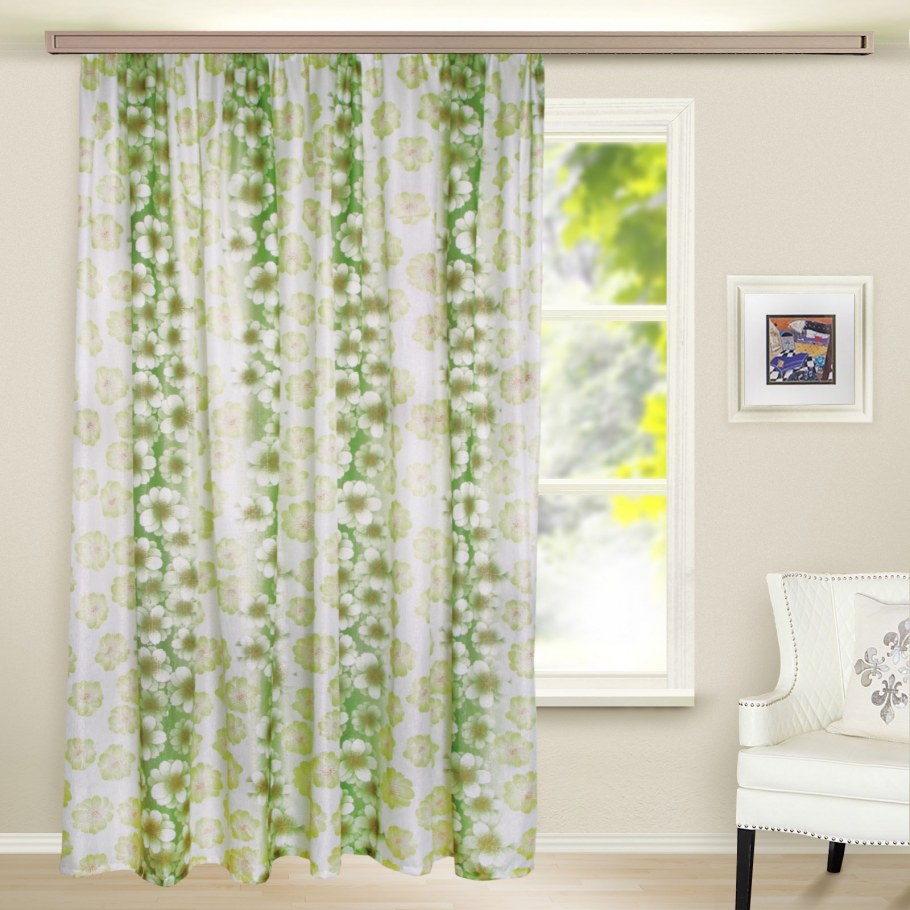 Штора вуаль- печать роза 300-260 см