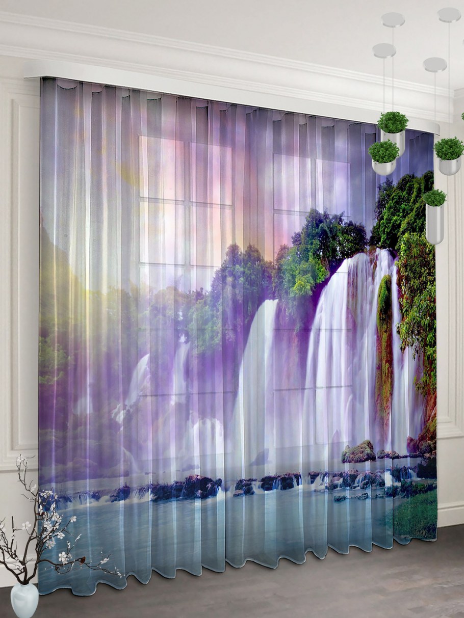 Фототюль водопад