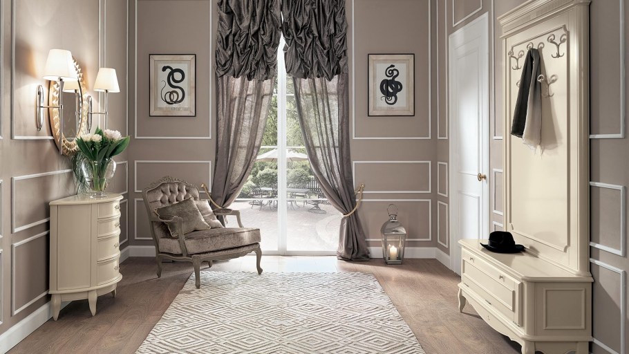 Вставки из обоев в интерьере