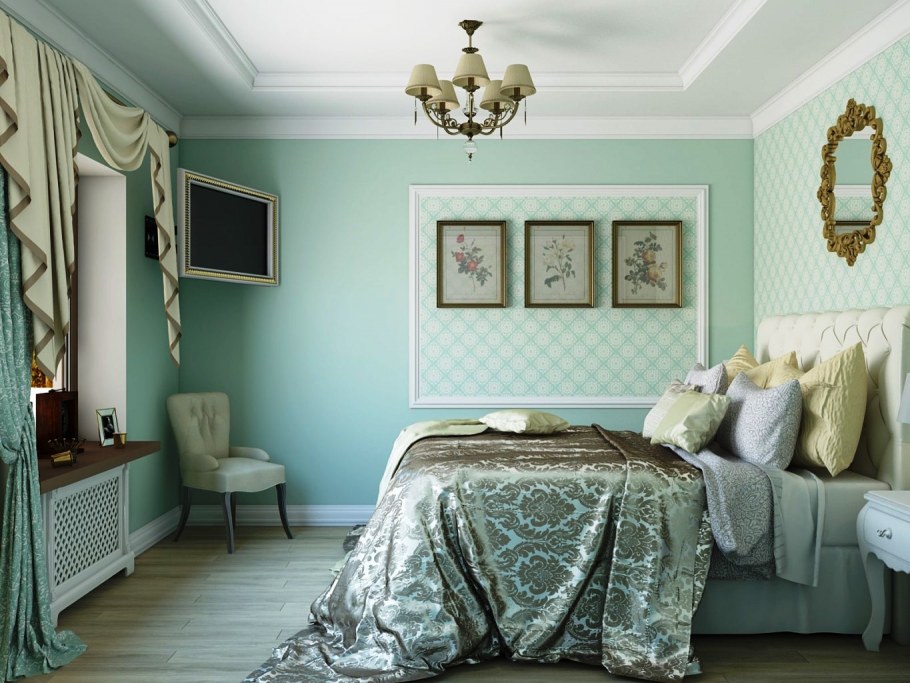 Кухня в стиле Прованс с окном