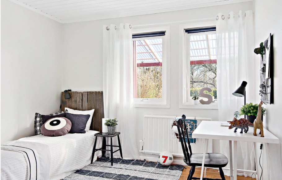 Шторы на окна в скандинавском стиле