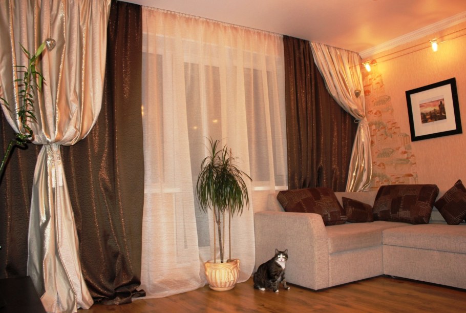 Шторы для зала Северная сторона