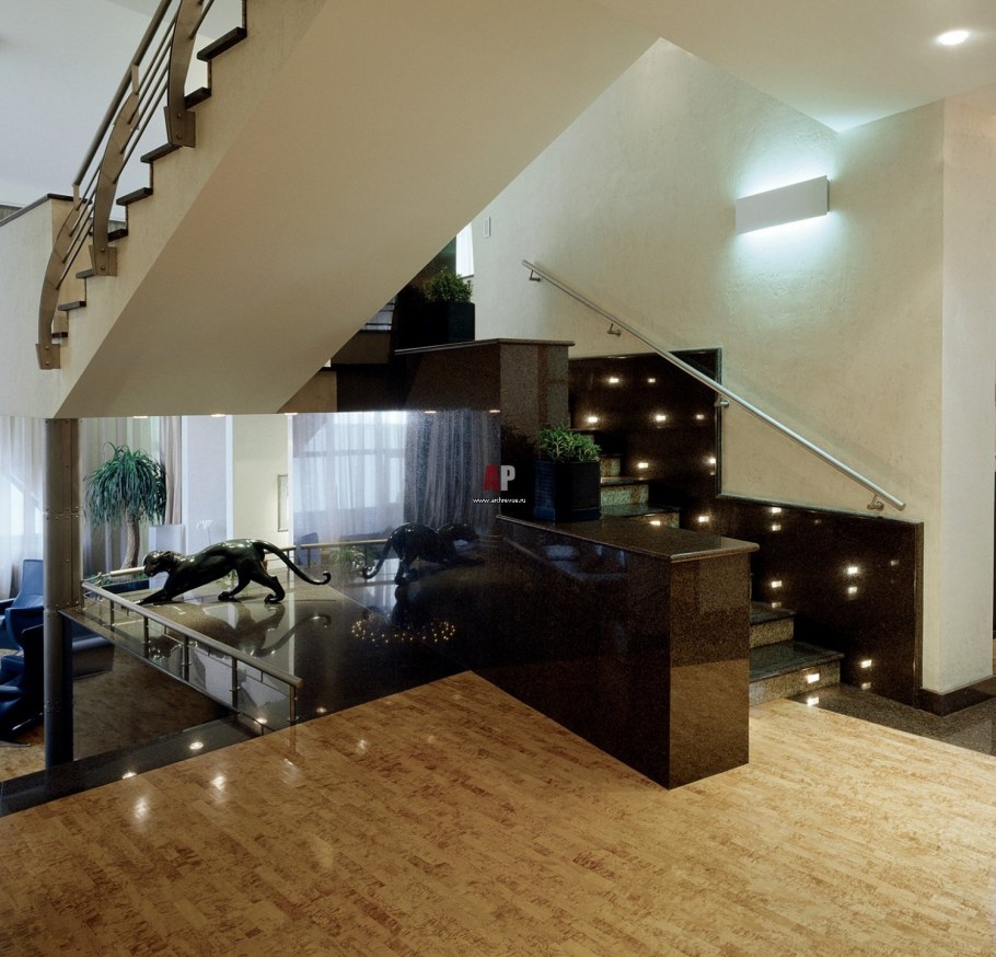 Освещение загородного дома внутри