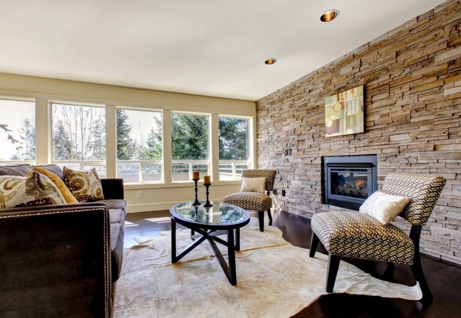 Декоративный камень в интерьере