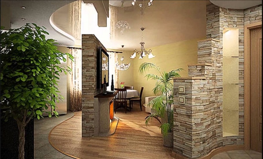 Рум Стоун БРИК В интерьере