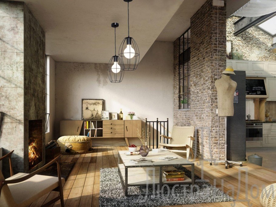 Кабинет с серыми стенами