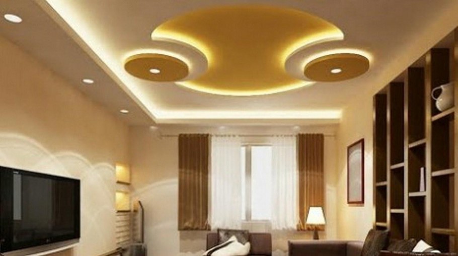 Фигура потолок для гостиной