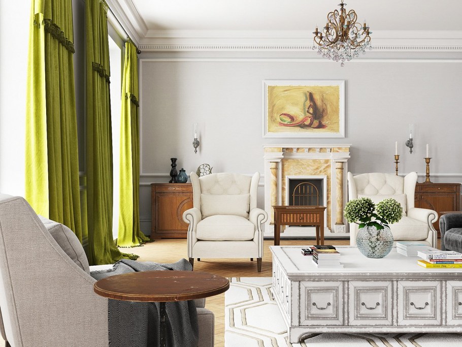 Гостиная в стиле классицизм