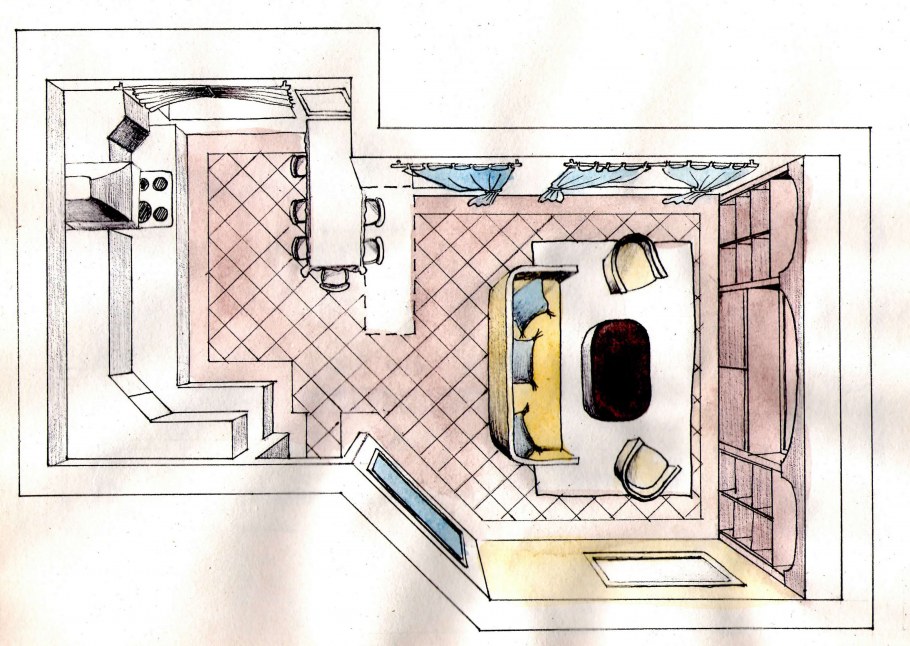 Эскизы интерьеров мастерская