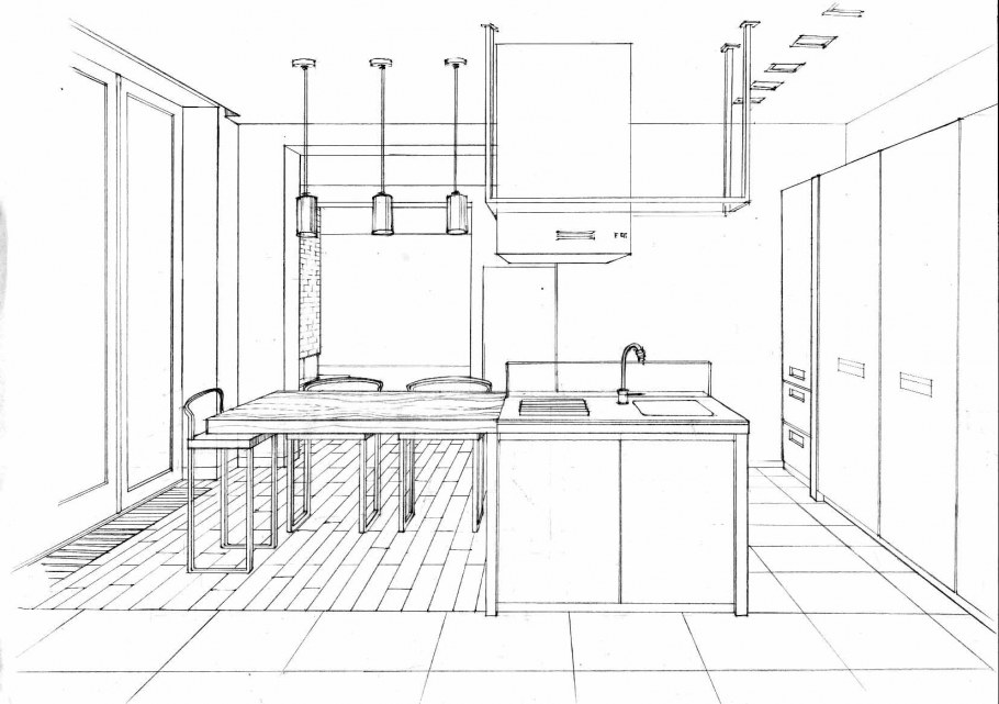 Типовой кабинет врача эскиз визуализация