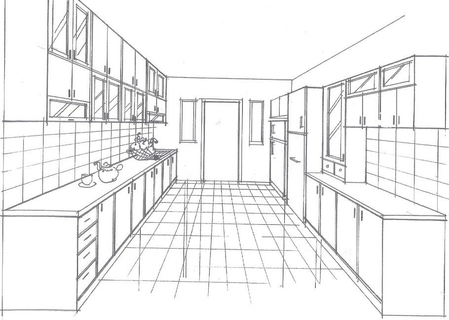 Эскиз кухни