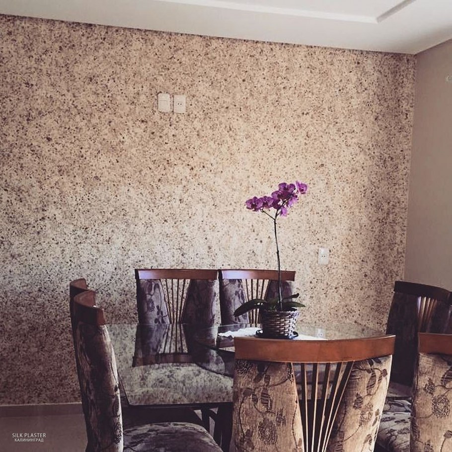Шёлковая штукатурка в интерьере