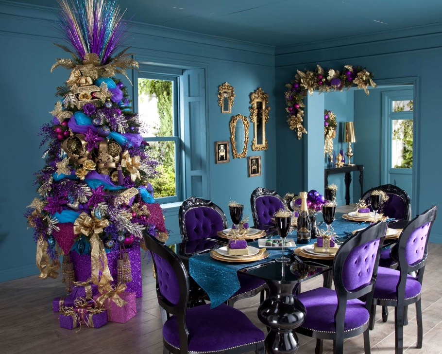 Нлвогодние украшение стола