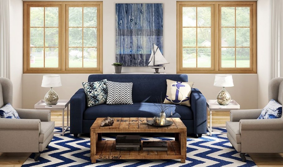 Диван в морском стиле