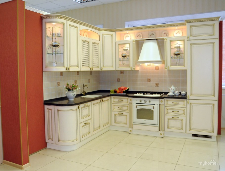 Кухонная мебель патинированная классика