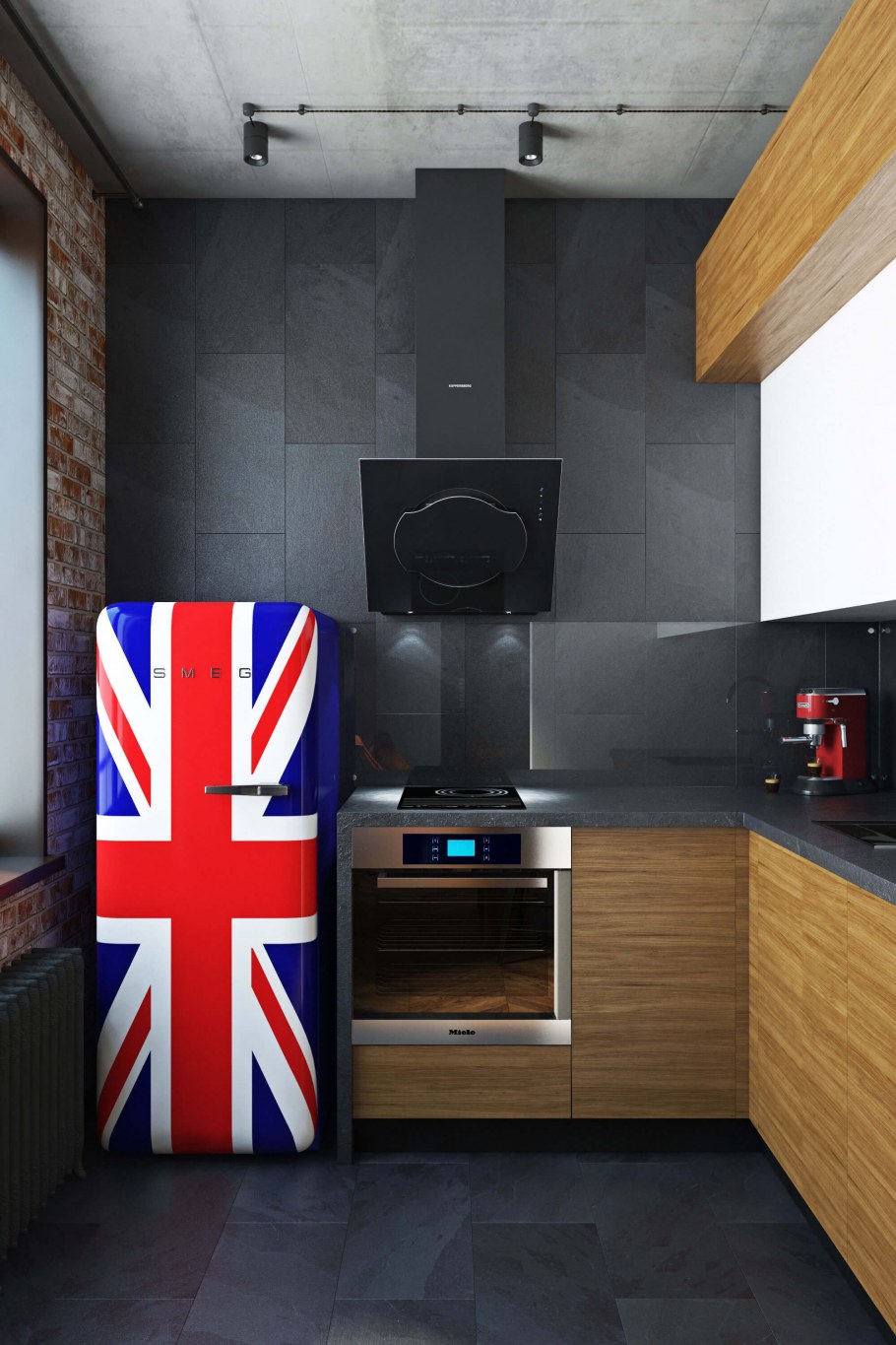 Холодильник под стиль лофт